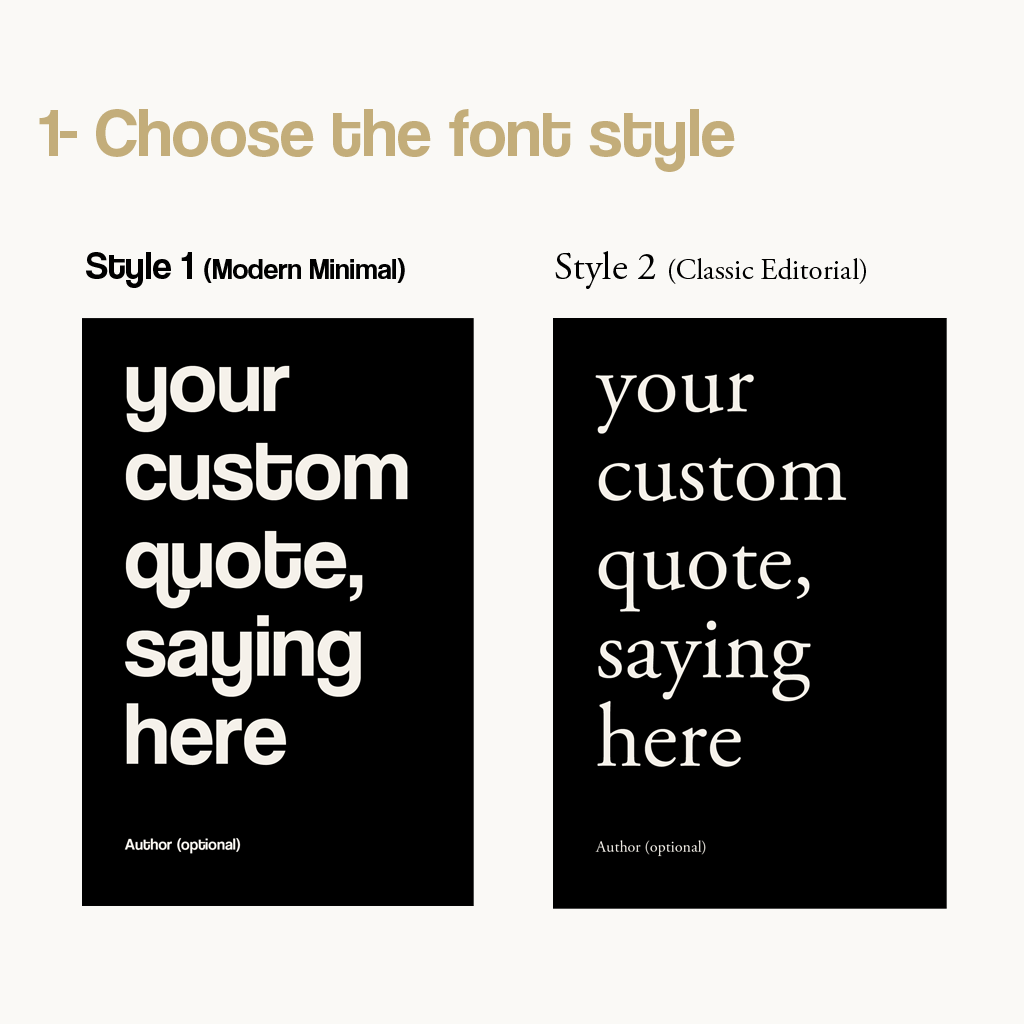 Custom Quote Print - Personalized Wall Art with Words