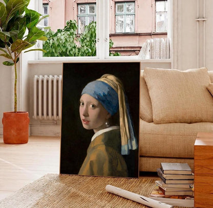 Girl with a Pearl Earring Poster - Veermer Iconic Art 1665 - Premium Museum-Quality Art Print