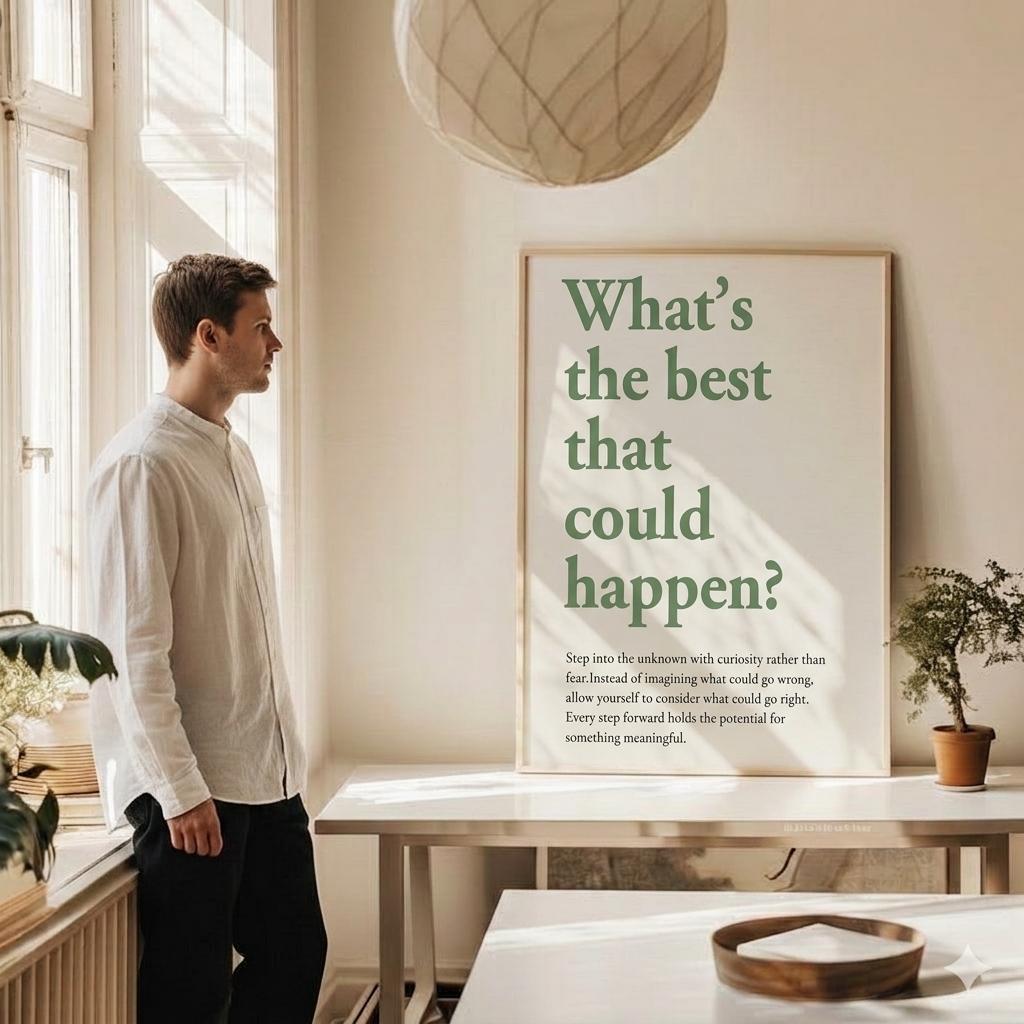 What's the best that could happen Print - Slow Living Wall Art