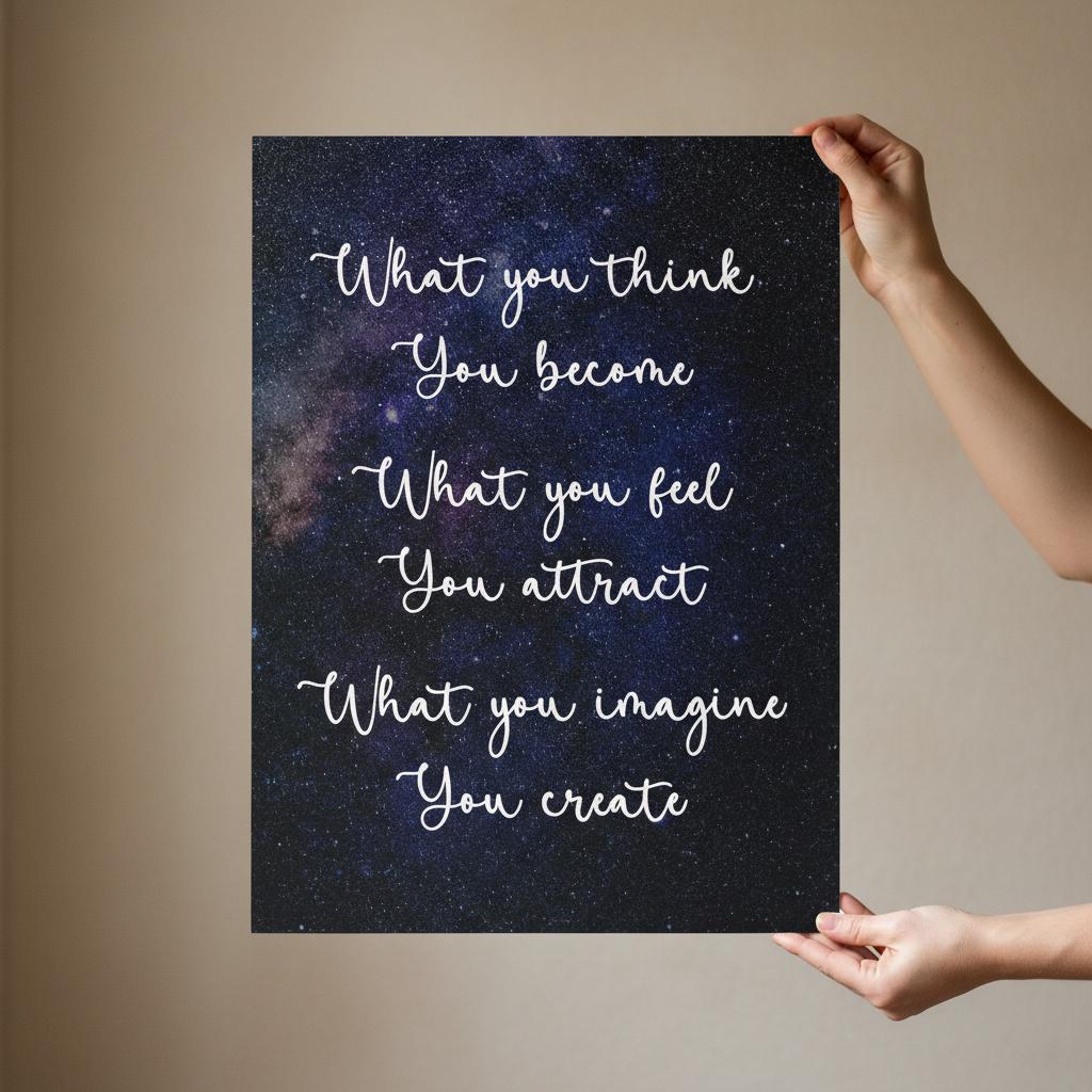 what you think you become print