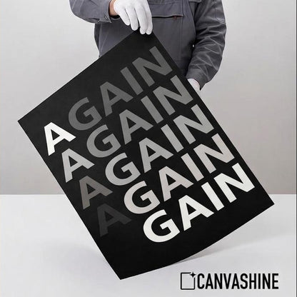 canvashine archival paper : Again Again Gain Discipline Consistency Poster