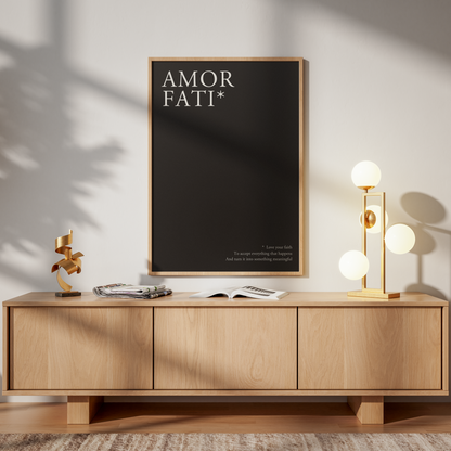 Amor Fati Stoic Poster