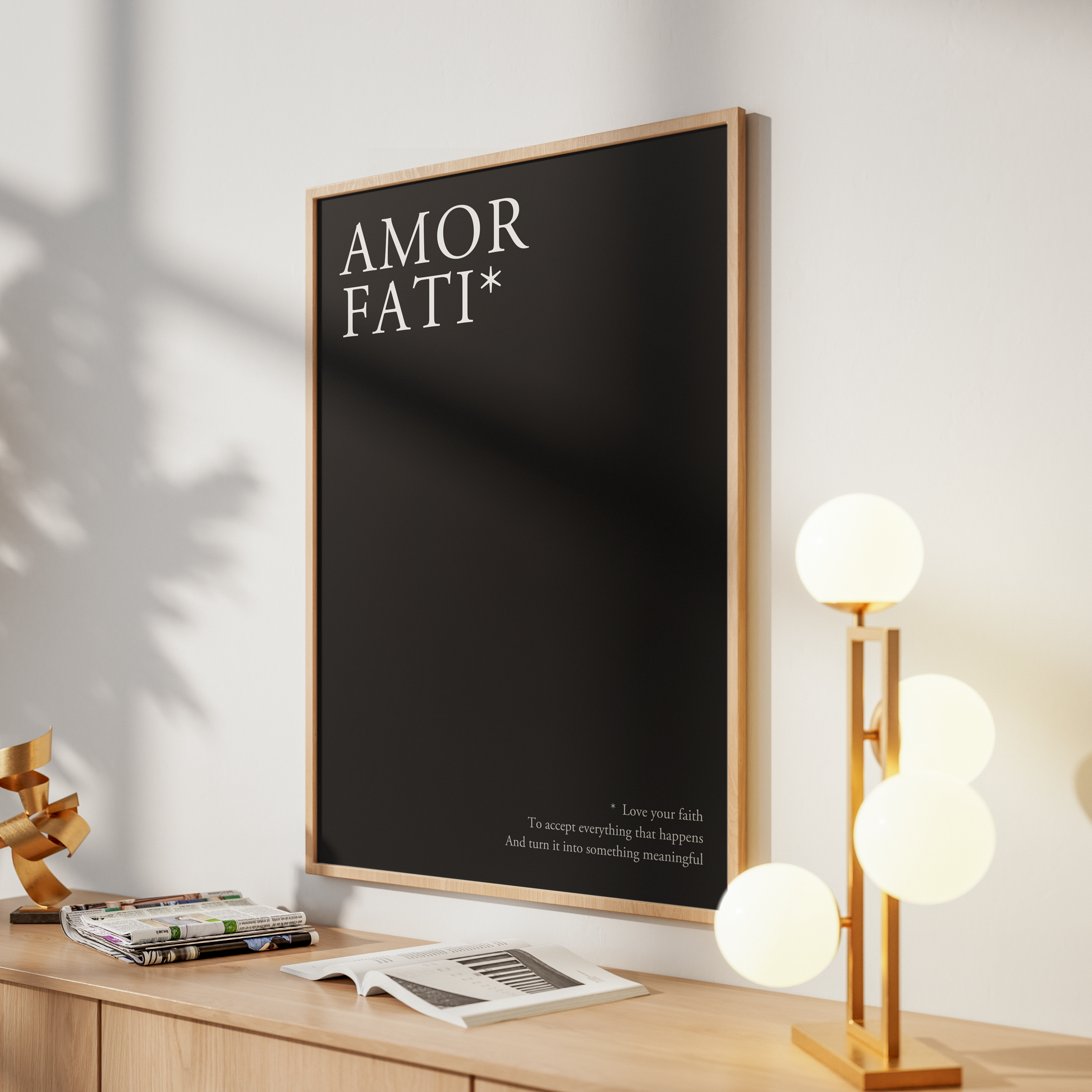 Amor Fati Stoic Wall Art