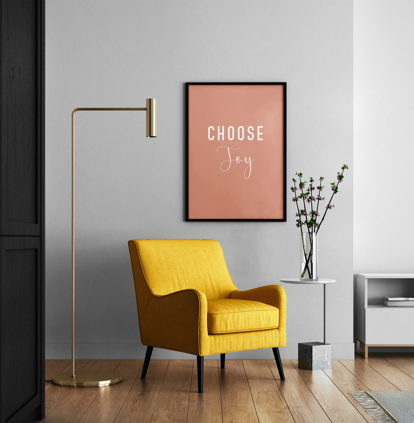 Choose joy Poster, joy of living wall art