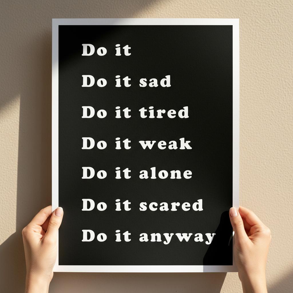 do it anyway motivational print