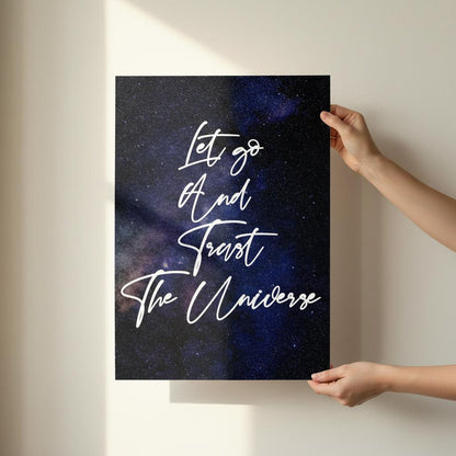 let go and trust the universe print