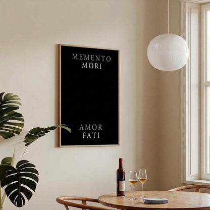 memento mori amor fati wall art