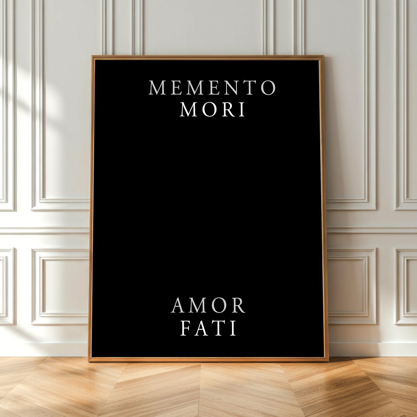 memento mori amor fati wall art stoic poster