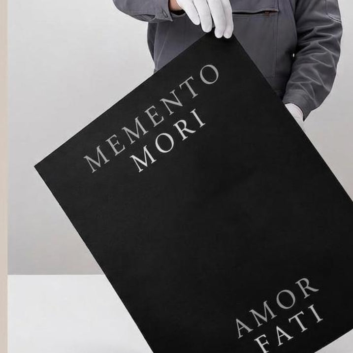 memento mori amor fati wall art stoic print