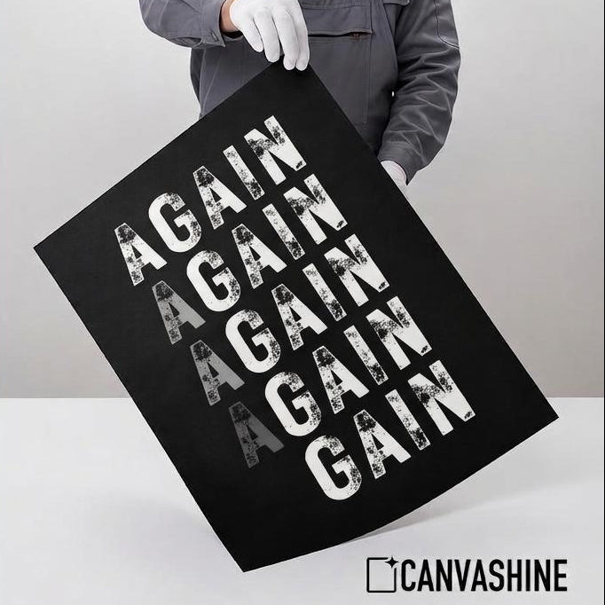 Again Again Again Gain Print • Persistence & Growth Mindset Wall Art
