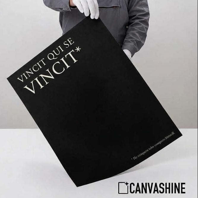 Vincit Qui Se Vincit Print • He Conquers Who Conquers Himself • Latin Self-Mastery Wall Art