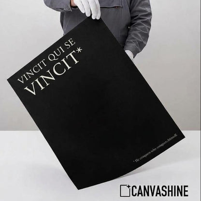Vincit Qui Se Vincit Print • He Conquers Who Conquers Himself • Latin Self-Mastery Wall Art