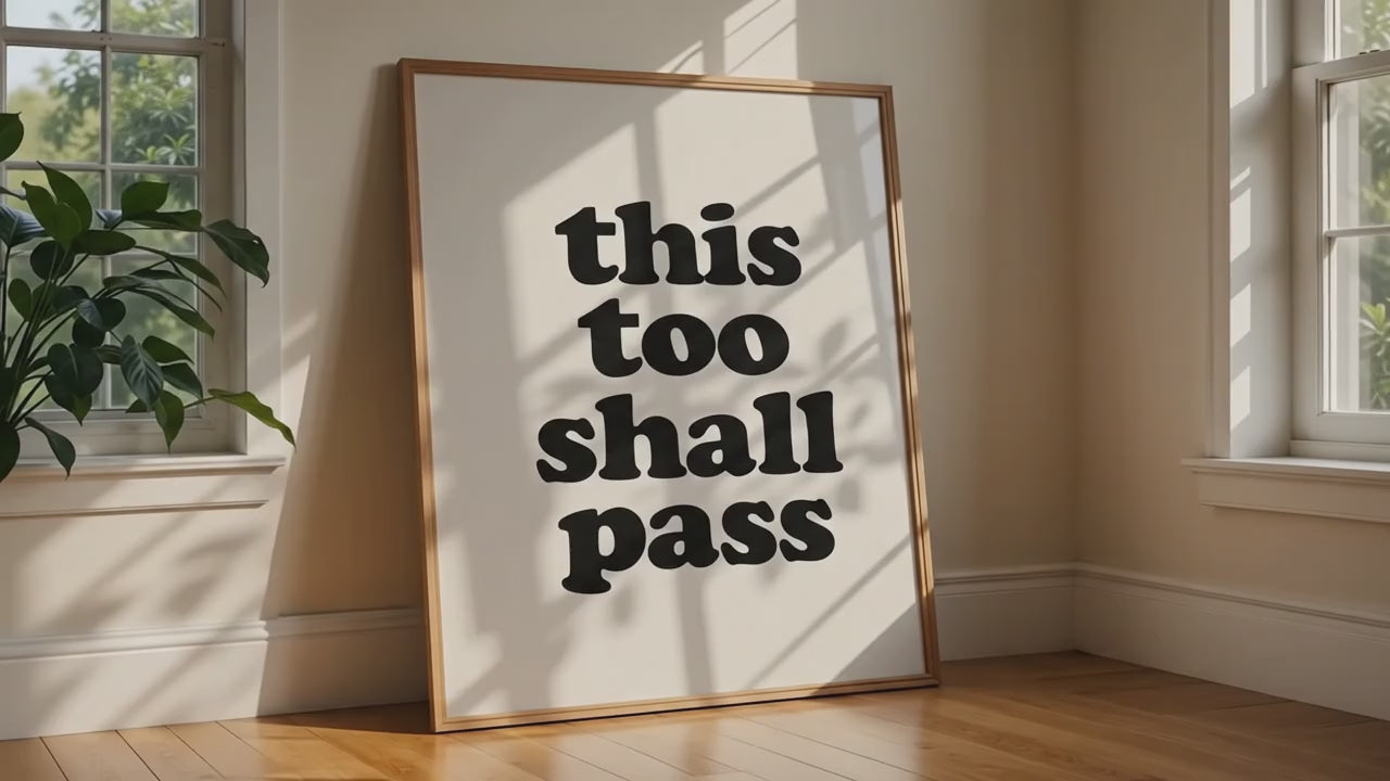 this too shall pass wall art